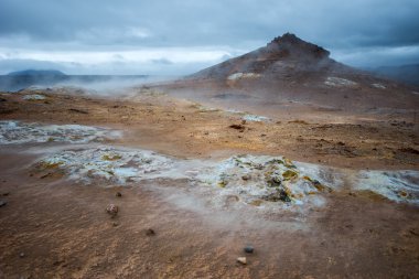 Namafjall, lake Myvatn, İzlanda