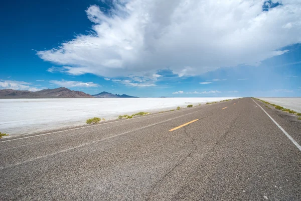 Bonneville salt flats, Utah — Stock Photo, Image