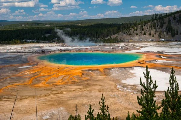 A Grand prizma tavasz, a Yellowstone Nemzeti Parkban, Wyoming — Stock Fotó