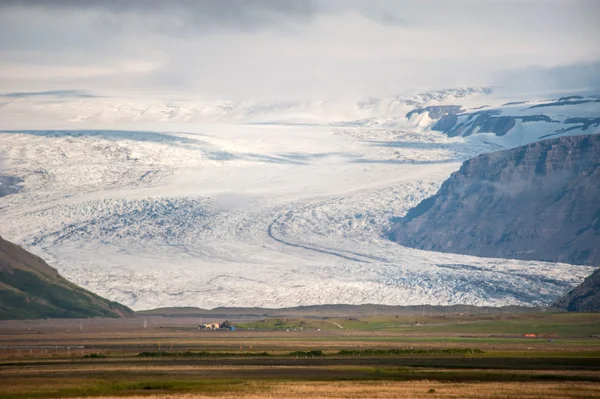 Lagoa do Glaciar Hoffellsjokull, Islândia — Fotografia de Stock