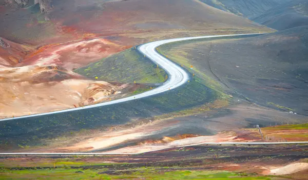 Namafjall, lago Myvatn, Islanda — Foto Stock