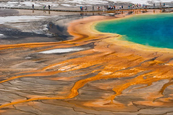 Grand Prismatic Spring, Parque Nacional de Yellowstone, Wyoming — Foto de Stock