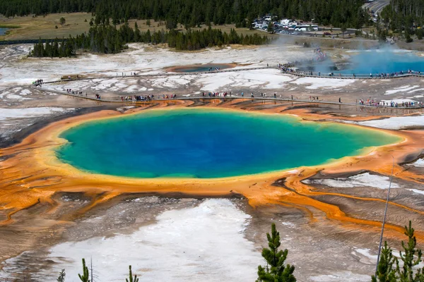 Grand Prismatic Spring, Yellowstone National Park, Wyoming — Stockfoto