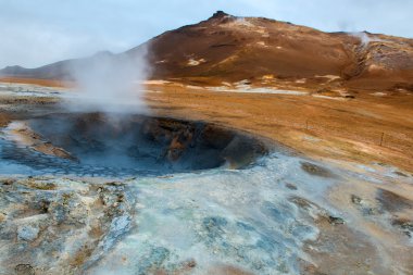 Namafjall, lake Myvatn, İzlanda
