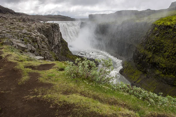 Dettifoss cachoeira, Islândia — Fotografia de Stock