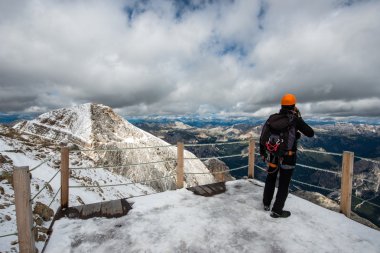 Climbing, Le Tofane Mountain, Dolomites clipart