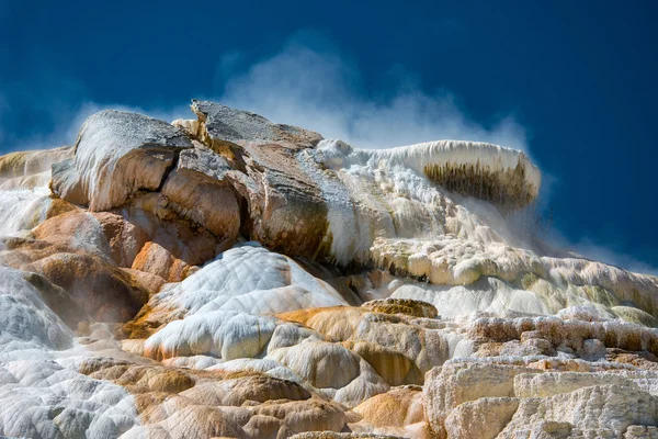 Горячий источник Мамонт, Йеллоустонский национальный парк — стоковое фото