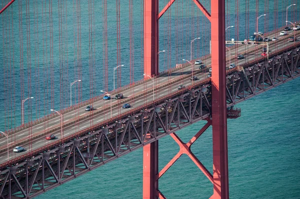 Lizbon kırmızı köprüsü, Portekiz — Stok fotoğraf