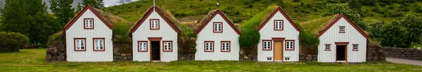 Alte Häuser in Laufas, Island — Stockfoto