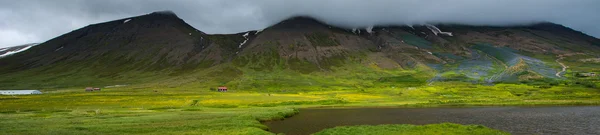 Eyjafjordur 半岛，冰岛的全景视图 — 图库照片