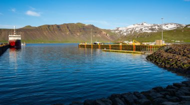 Snaefellsnes Yarımadası, İzlanda'nın panoramik görünüm