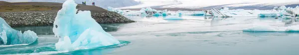 手配、glacer ラグーン、アイスランド — ストック写真
