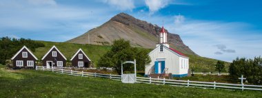 Borgarfjordur village, Westfjords, Iceland clipart