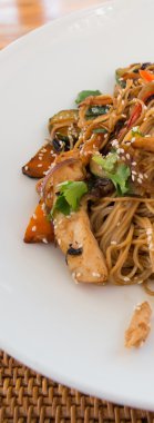 Tavuk kızarmış şehriye