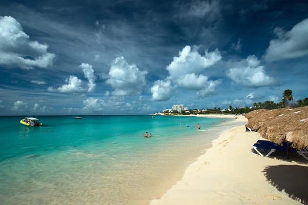 Mullet Bay Maarten — Stock Photo, Image