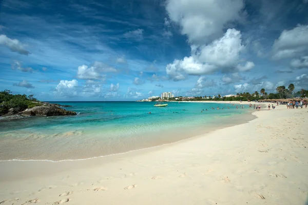 Mullet Bay Maarten — Fotografia de Stock