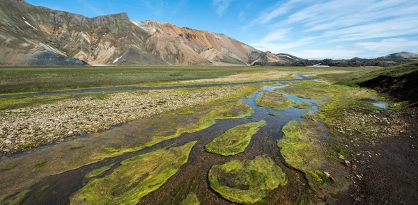 Ландманналогарская долина, к югу от Исландии — стоковое фото