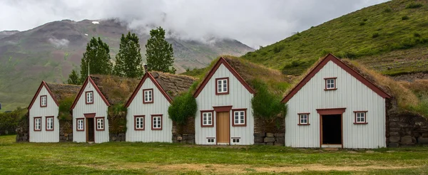 Eski evler Laufas, İzlanda — Stok fotoğraf