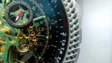 Analog saatin mekanik mekanizması.