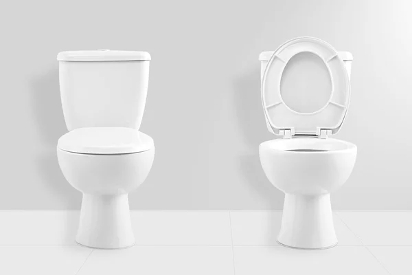 Beyaz tuvalet kase — Stok fotoğraf