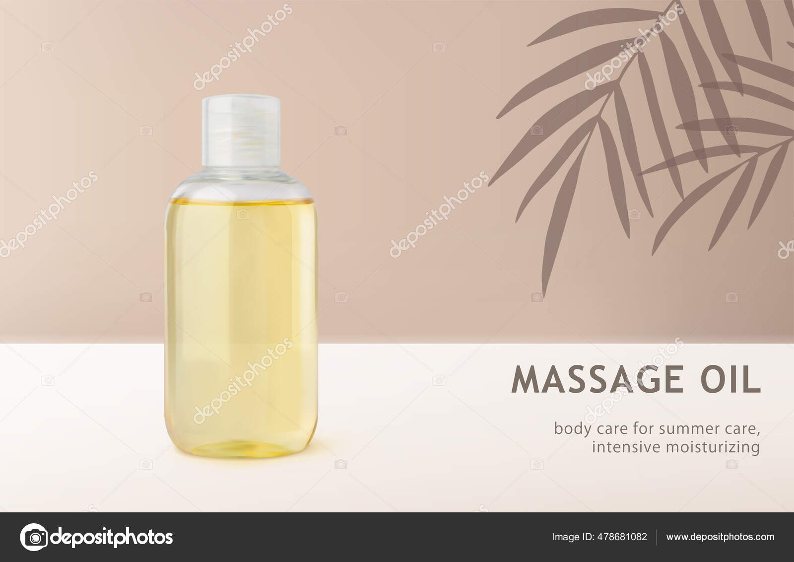 Download Oil Skin Care And Body Care Bottle Mockup Realistic 3d On Beige Background With Tropical Coconut Palm Tree Leaves Shadow Makeup Remover Massage Oil Vector Image By C Koza4enkoolga Yandex Ua Vector