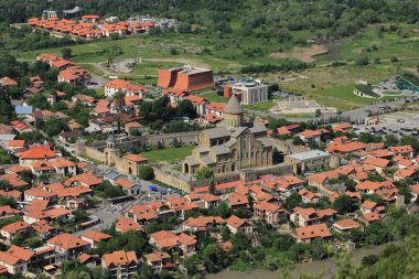 Mtskheta. Georgia mı? 01.06.2017 yıl. Güzel Svetitskhoveli Katedrali.