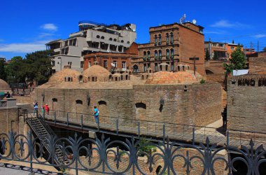 Georgia. Sulfur baths in the center of Tbilisi. An interesting place for tourists.