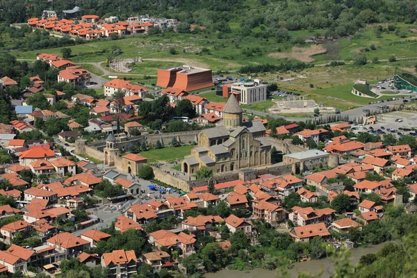 Mtskheta. Georgia mı? 01.06.2017 yıl. Güzel Svetitskhoveli Katedrali.