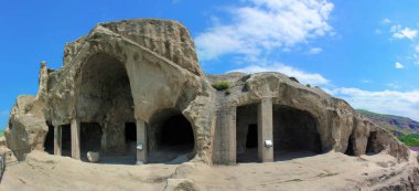 Georgia. The ancient cave city. Uplistsikhe. Built inside the mountains.