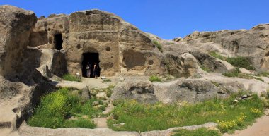Georgia. The ancient cave city. Uplistsikhe. Built inside the mountains.