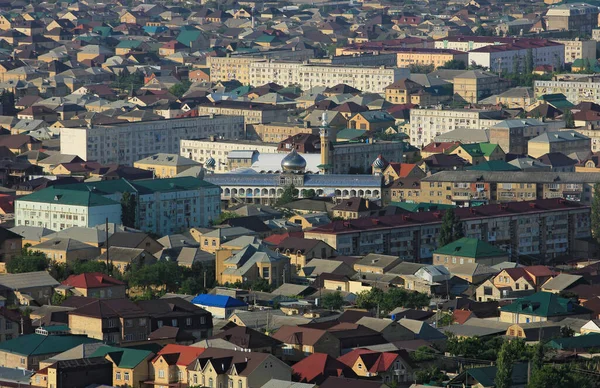 Derbent Dagestan Rusko 2018 Rok Mešita Centru Města Při Západu — Stock fotografie
