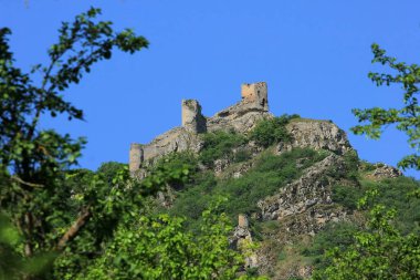 Azerbaycan. Chirag Gala 'nın eski kalesi. Şaban..