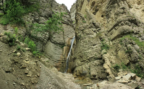 Azerbajdzjan Vackert Vattenfall Högt Uppe Bergen Guba Distriktet — Stockfoto