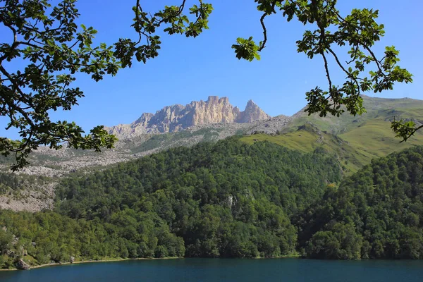 Azerbaijão Ganja Belo Lago Cervos Montanha — Fotografia de Stock