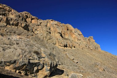 Azerbaycan. Guba bölgesi. Kafkas tepesinin güzel dağları.
