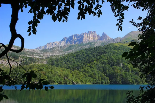 Azerbaiyán Ganja Hermoso Lago Ciervos Montaña —  Fotos de Stock