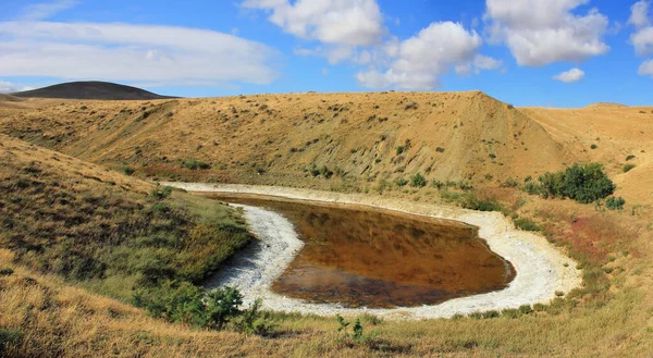 Azerbaiyán Gobustan Pequeños Lagos Sal Las Tierras Bajas —  Fotos de Stock