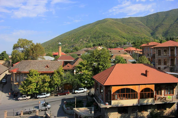 Cidade Sheki Azerbaijão 2019 Ano Centro Cidade Velha — Fotografia de Stock