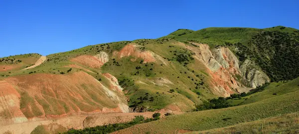 Montanhas Khizi Azerbaijão Lindas Montanhas Vermelhas — Fotografia de Stock