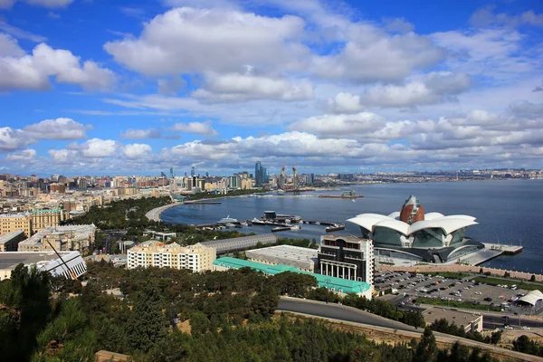 Cidade Baku Azerbaijão 2019 Ano Bela Vista Cidade Partir Parque — Fotografia de Stock