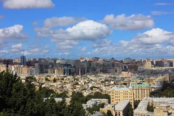 Cidade Baku Azerbaijão 2019 Ano Bela Vista Cidade Velha Parque — Fotografia de Stock