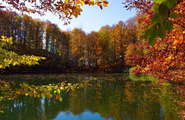 Beautiful Lake High Mountains Azerbaijan Ismayilli Region — Stock Photo, Image