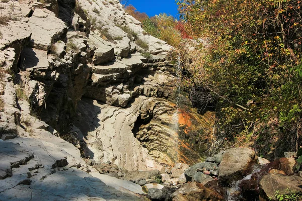 Beautiful Waterfall Forest Azerbaijan Ismayilli Region Village Talistan — Stock Photo, Image