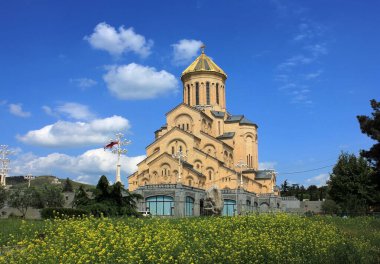 Georgia. Beautiful Holy Trinity Cathedral, Sameba.