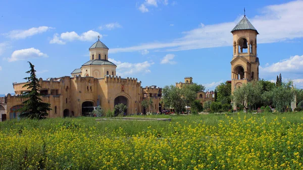 Georgia Tbilisi Kostel Území Katedrály Nejsvětější Trojice Sameba — Stock fotografie