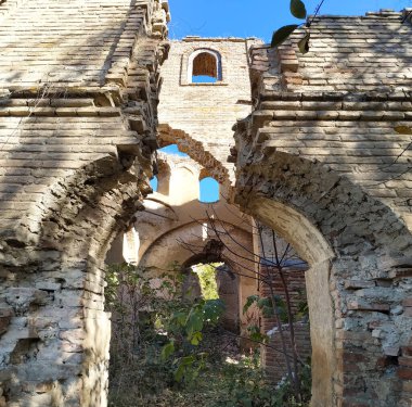 The old Albanian church of Kilvar. Shabran. Kilavar village. Azerbaijan.