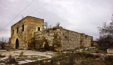 Ancient caravanserai Garachi. Sangachal. Azerbaijan.