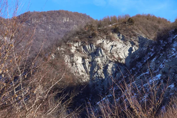 Beautiful Silhouettes Mountains Lagich Azerbaijan — Photo