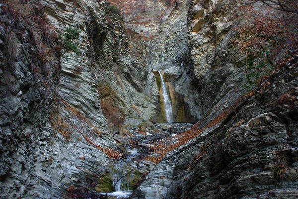 Beautiful Waterfall Mountains Autumn Ismayilli Region Azerbaijan — ストック写真