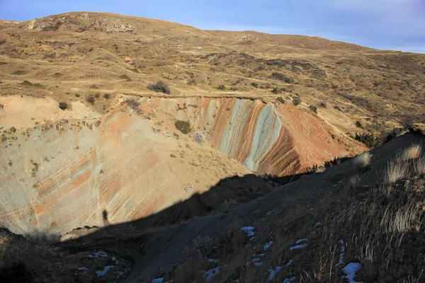 Beautiful Red Mountains Azerbaijan Ismayilli Region —  Fotos de Stock